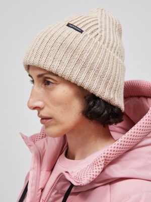 Beige Women Peak Performance Mason Hat | US-FWHGB6357