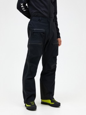 Black Men Peak Performance Vislight Gore-tex C-knit 3l Shell Ski Pants | US-MIYRQ2348