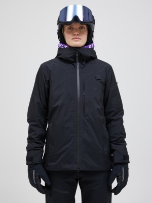 Black Women Peak Performance Alpine Gore-tex 2l Insulated Shell Ski Jacket | US-VBHKD8071