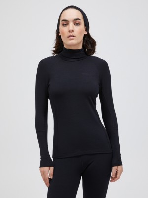 Black Women Peak Performance Magic Rollneck Base Layer | US-DIKYH6201