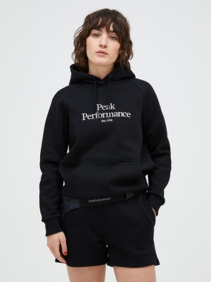 Black Women Peak Performance Original Hoodie | US-VEWBU8937