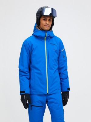 Blue Men Peak Performance Alpine Gore-tex 2l Flo Edition Ski Jacket | US-QGKYE7809