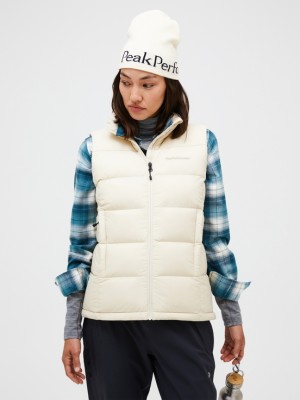 Cream Women Peak Performance Frost Explorer Vest | US-AQTWG5342