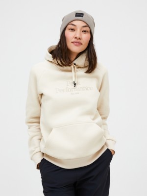 Cream Women Peak Performance Original Hoodie | US-SERFJ2486