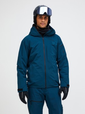 Dark Blue Men Peak Performance Alpine Gore-tex 2l Insulated Shell Ski Jacket | US-DTWFP0842