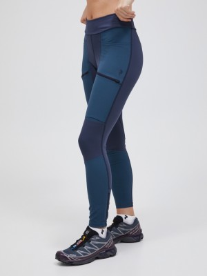 Dark Blue Women Peak Performance Vislight Track Tights | US-EUWKT6932