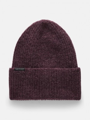 Dark Purlple Men Peak Performance Woolblend Hat | US-LWUSQ2819