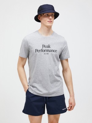 Grey Men Peak Performance Original T-shirt | US-JCVYG3742