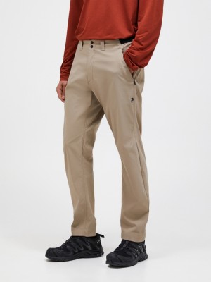 Khaki Men Peak Performance Commuter Pants | US-BSLUP7052