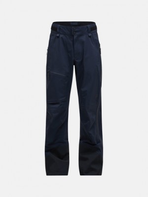 Navy Men Peak Performance Alpine Gore-tex 3l Shell Pants | US-DIGAO3760