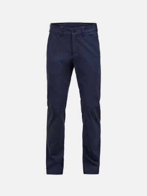 Navy Men Peak Performance Player Pants | US-WPBJX5604