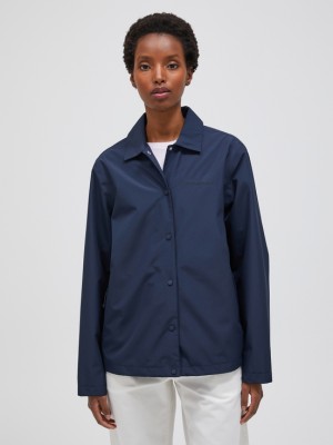 Navy Women Peak Performance 2l Coach Shell Jacket | US-POXRV0512