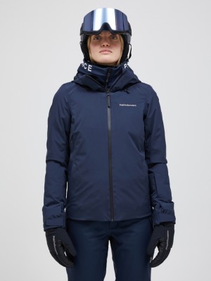 Navy Women Peak Performance Anima 2l Insulated Shell Ski Jacket | US-YOJHC4631