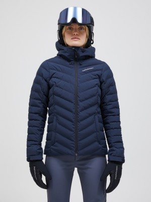 Navy Women Peak Performance Frost Down Ski Jacket | US-GMJRY6045