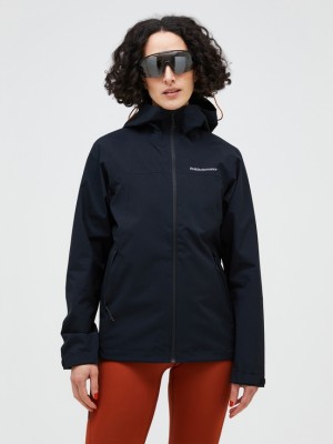 Navy Women Peak Performance Trail Hipe Shell Jacket | US-IQCAJ5728