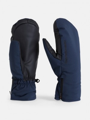 Navy Women Peak Performance Unite Hipe 2l Insulated Shell Mittens | US-POLDE7410