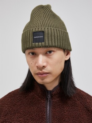 Olive Men Peak Performance Cornice Hat | US-EDLTV4215