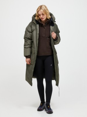 Olive Women Peak Performance Bluebird Down Coat | US-NUHEC9801