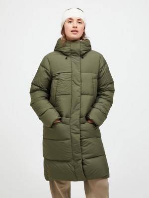 Olive Women Peak Performance Quiver Down Parka | US-BGDAT4368