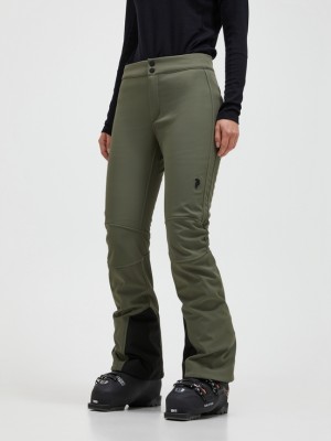 Olive Women Peak Performance Stretch Ski Pants | US-UDPRC7218