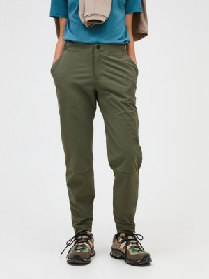 Olive Women Peak Performance Trail Pants | US-TLYMD2948