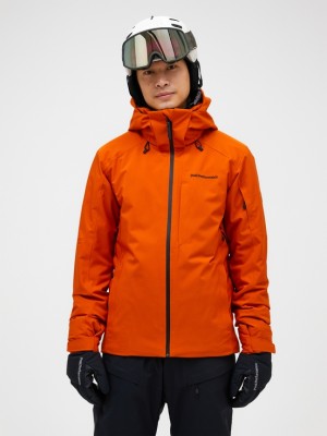 Orange Men Peak Performance Maroon 2l Insulated Shell Ski Jacket | US-FTQWZ6278