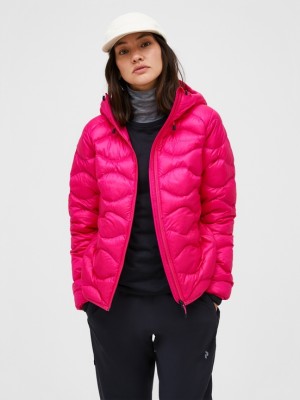 Pink Women Peak Performance Helium Hood Down Jacket | US-LEBXC7360