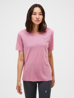 Pink Women Peak Performance Polartec® Delta™ Shortsleeve T-shirt | US-INAFP2504