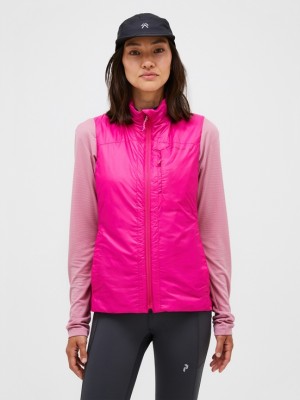 Pink Women Peak Performance Radiance Hybrid Vest | US-HRVCZ3879