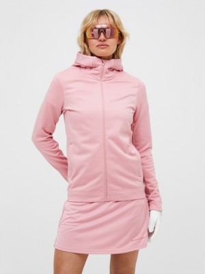 Rose Women Peak Performance Rider Tech Zip Hood Midlayers | US-AQGUN5279