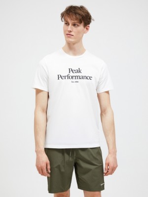 White Men Peak Performance Original T-shirt | US-PKRIT0154