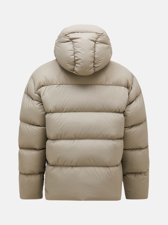 Beige Men Peak Performance Frost Oversized Puffer Down Jacket | US-EKNOY8375