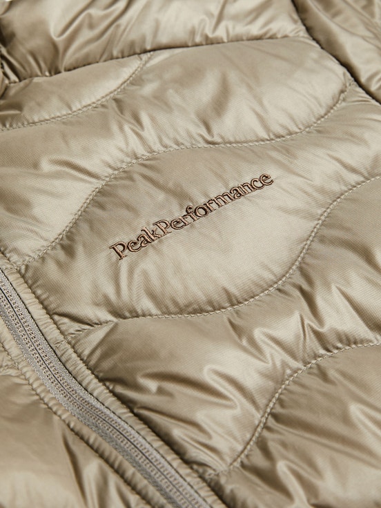 Beige Men Peak Performance Helium Hood Down Jacket | US-FWJBV9147