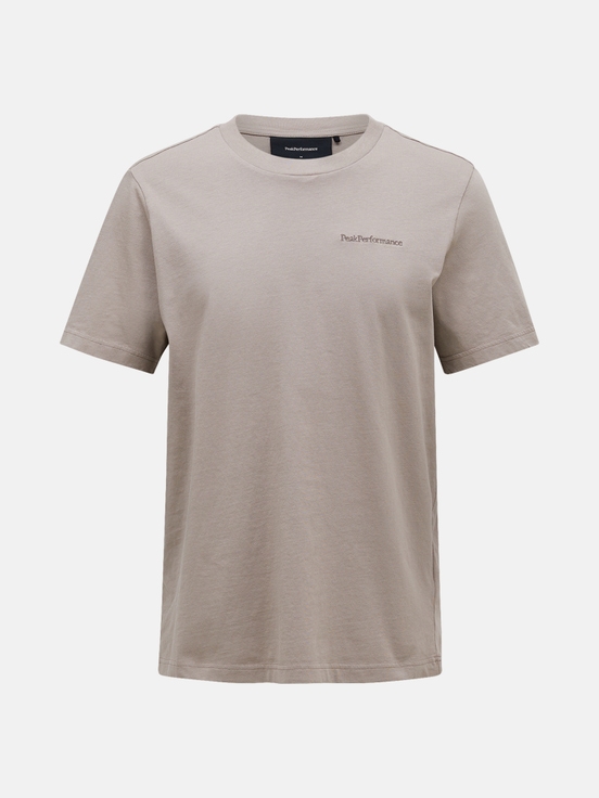 Beige Men Peak Performance Original Small Logo T-shirt | US-CNQXP8759