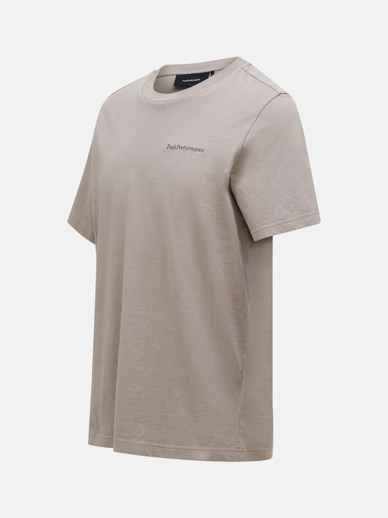 Beige Men Peak Performance Original Small Logo T-shirt | US-CNQXP8759