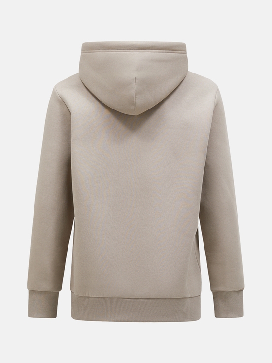 Beige Men Peak Performance Original Small Logo Zip Hoodie | US-HAXYD9532