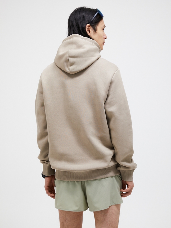 Beige Men Peak Performance Original Small Logo Hood Hoodie | US-VLMFP7062