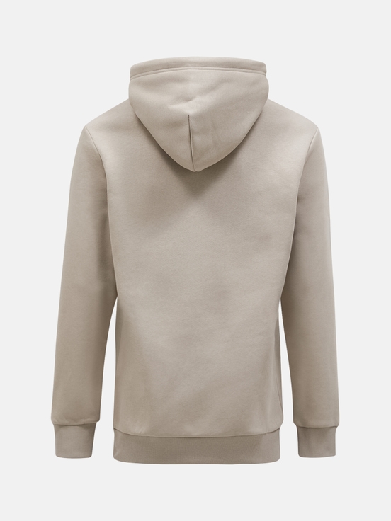 Beige Men Peak Performance Original Small Logo Hood Hoodie | US-VLMFP7062