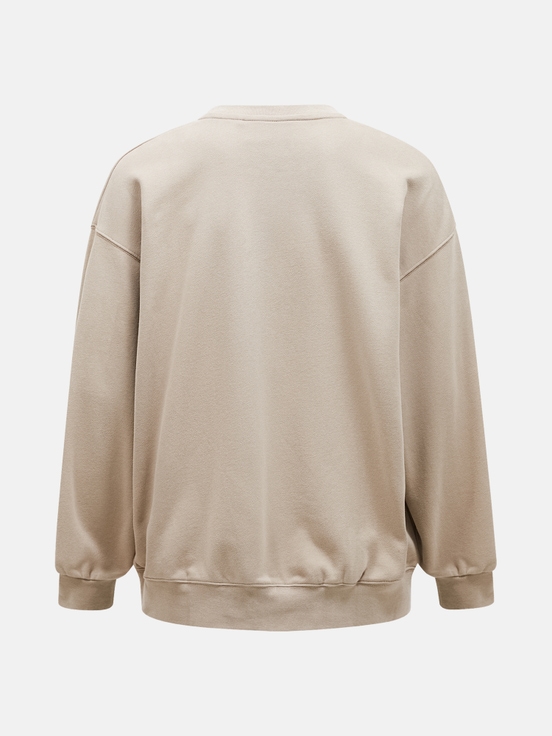 Beige Men Peak Performance Original Terry Crew Sweatshirt | US-LARWY5106