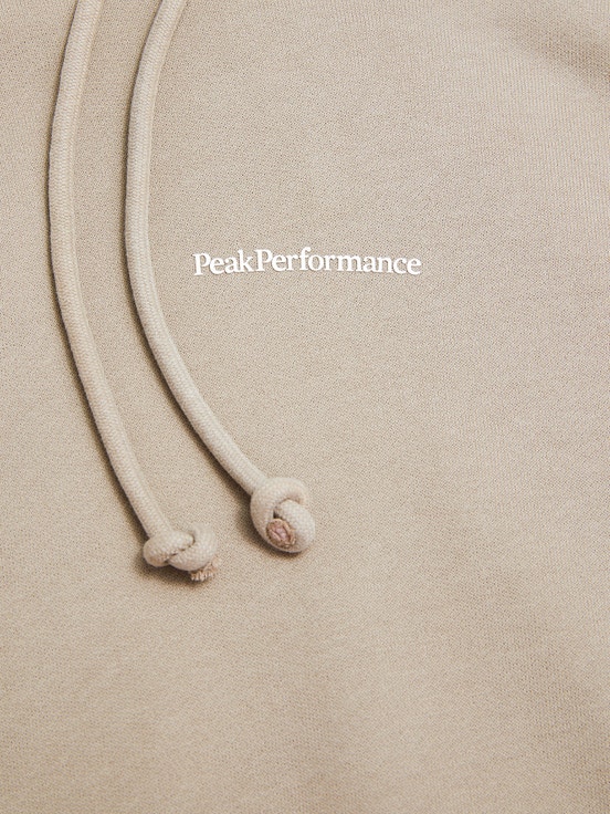 Beige Men Peak Performance Original Terry Hoodie | US-RQGBW4197