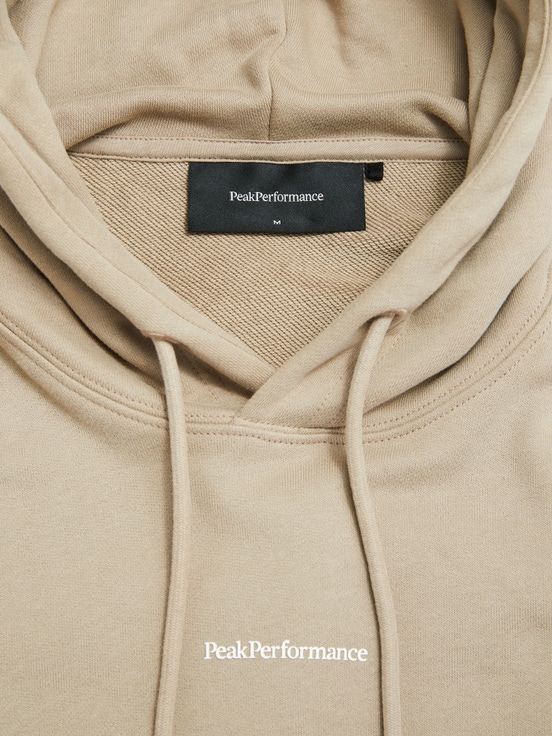 Beige Men Peak Performance Original Terry Hoodie | US-RQGBW4197