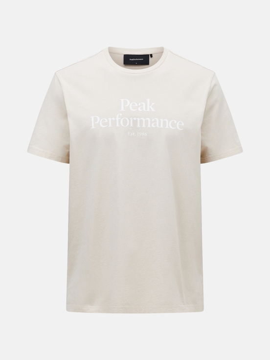 Beige Men Peak Performance Original T-shirt | US-MKUHD8301