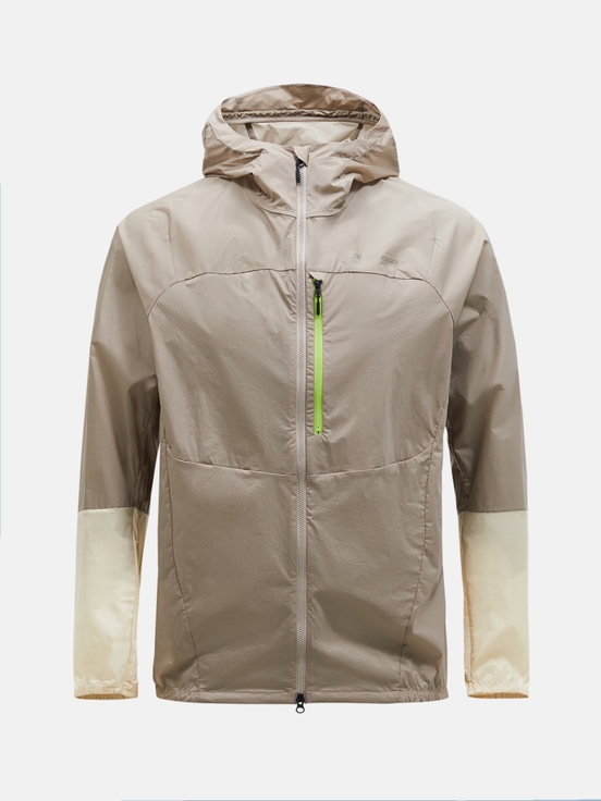 Beige Men Peak Performance Vislight Wind Jacket | US-JMGNI6073