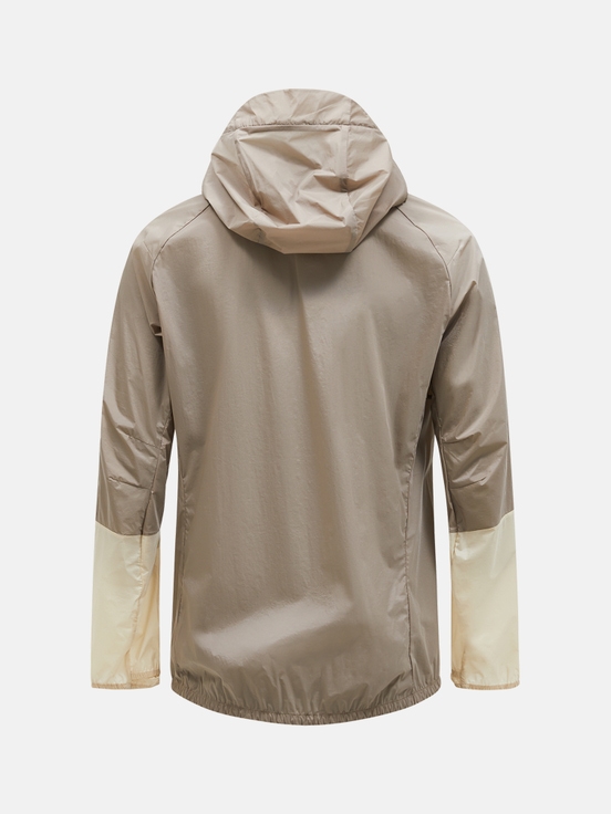 Beige Men Peak Performance Vislight Wind Jacket | US-JMGNI6073