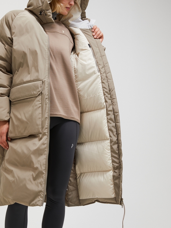 Beige Women Peak Performance Bluebird Down Coat | US-FYLRM2451