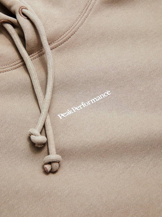 Beige Women Peak Performance Original Terry Hoodie | US-UAEFM9582