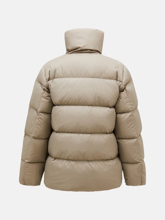 Beige Women Peak Performance Puffer Down Jacket | US-NRYGV7051