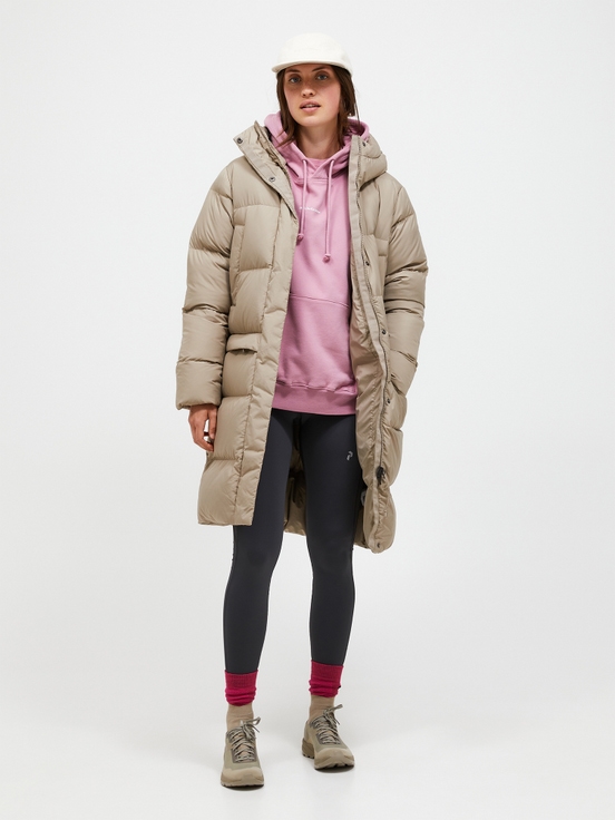 Beige Women Peak Performance Quiver Down Parka | US-LZCFK3804