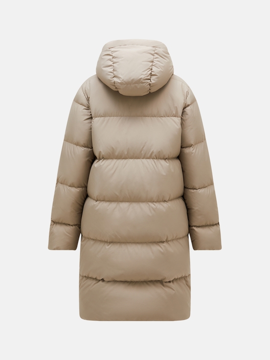 Beige Women Peak Performance Quiver Down Parka | US-LZCFK3804