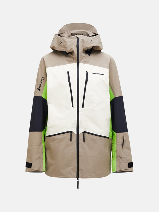 Beige / Cream Men Peak Performance Vertical Gore-tex Pro 3l Shell Ski Jacket | US-IUKDB2061